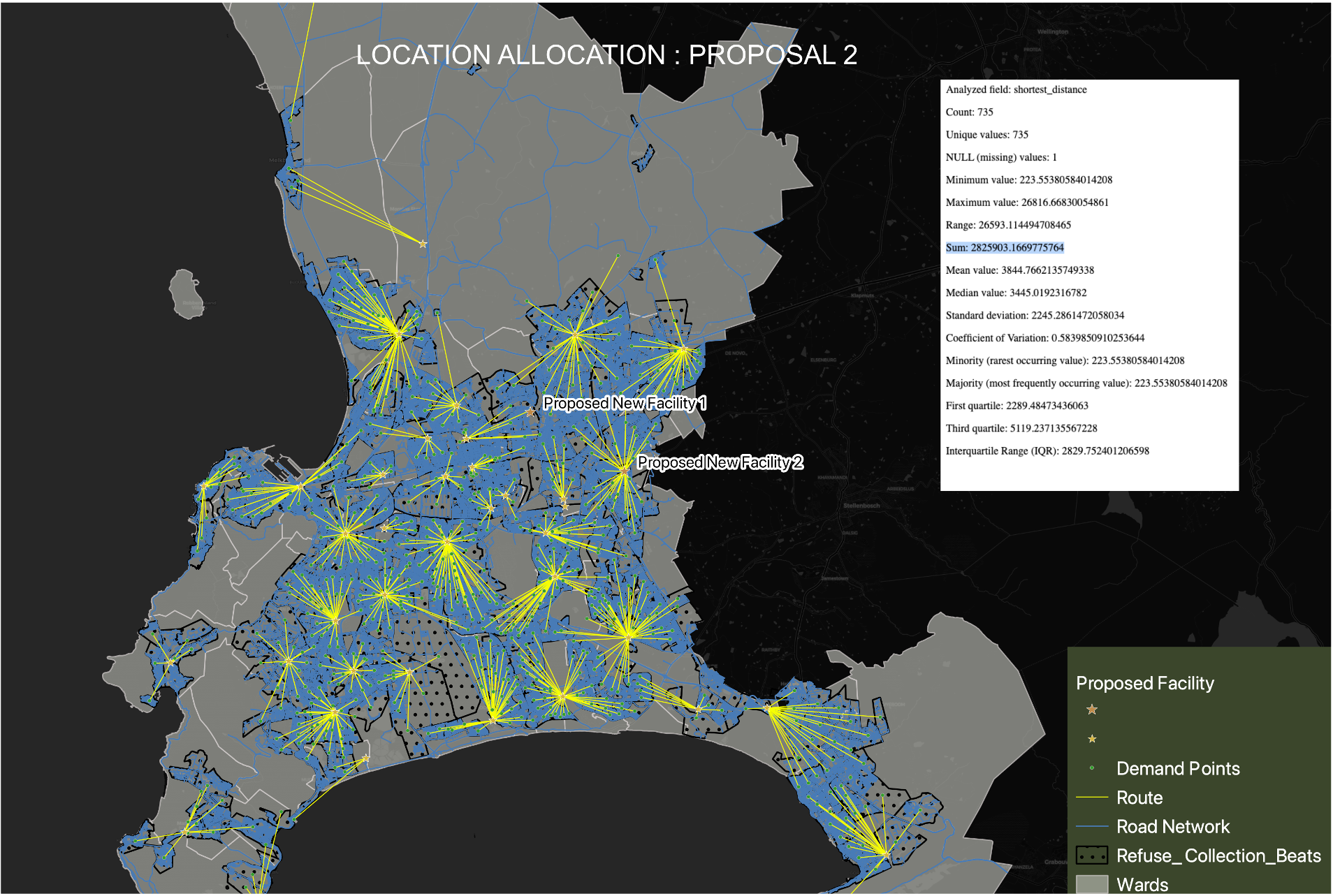 Cape Town waste location-allocation analysis output 2