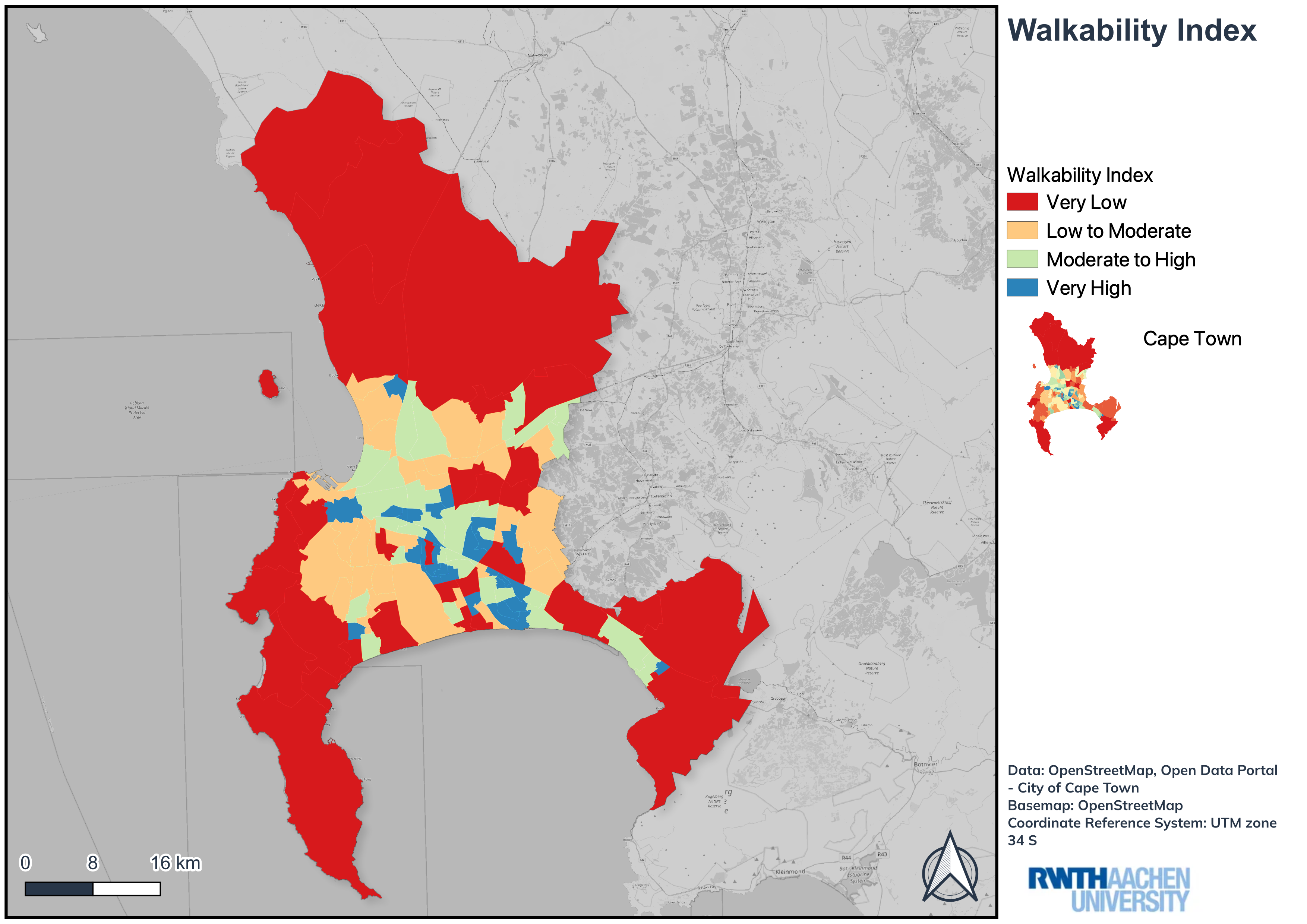 Cape Town Walkability