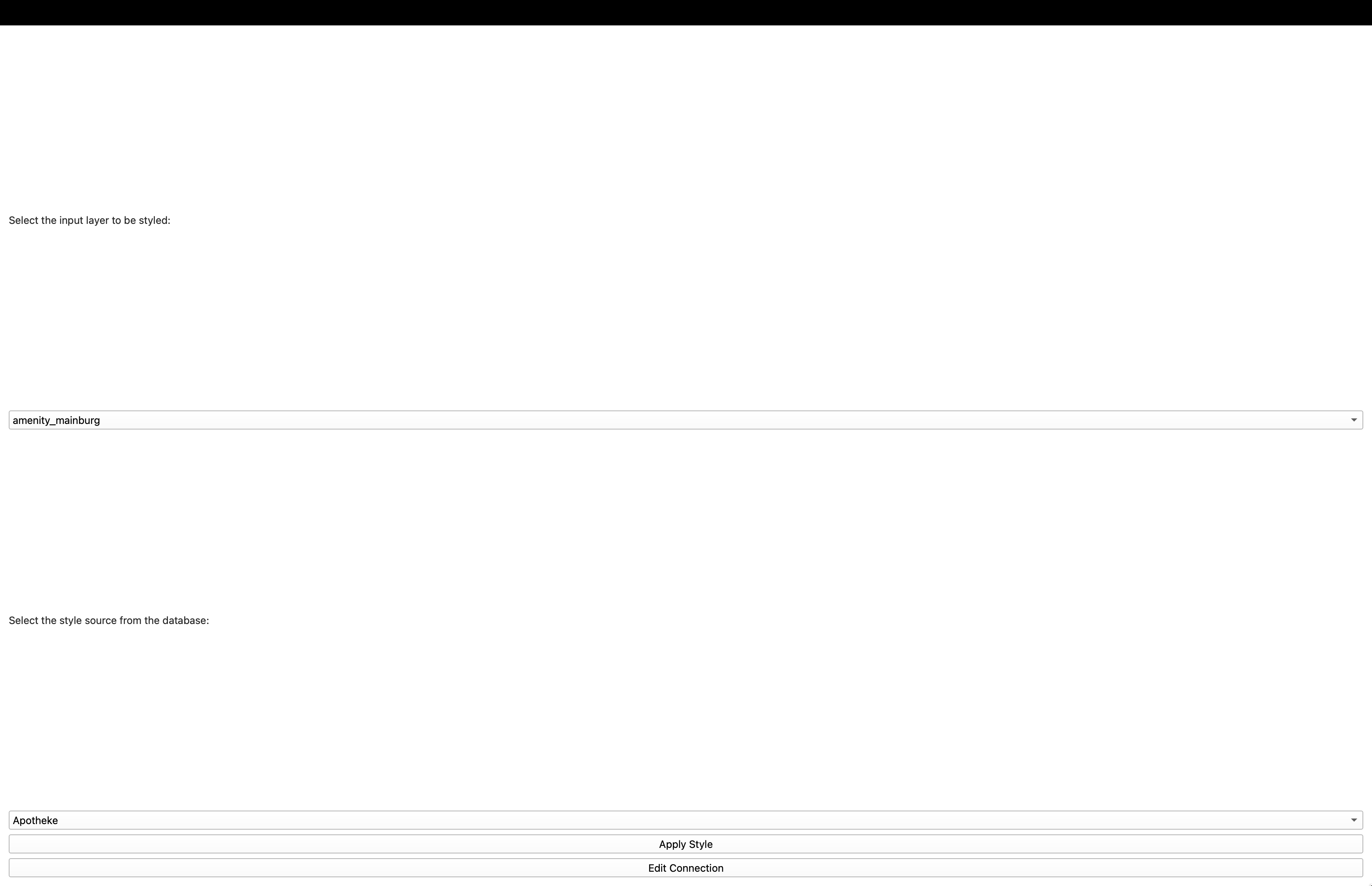 P4B Styling plugin selecting amenity_mainburg and Apotheke style